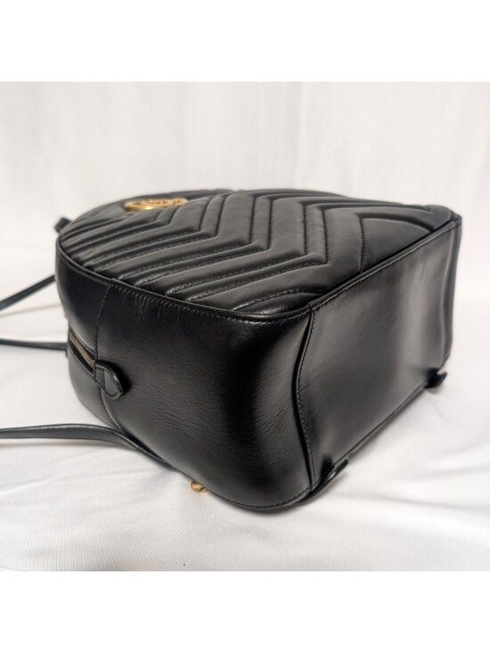 Gucci Appearance GG Marmont Leather Quilted Black Backpack main image 8